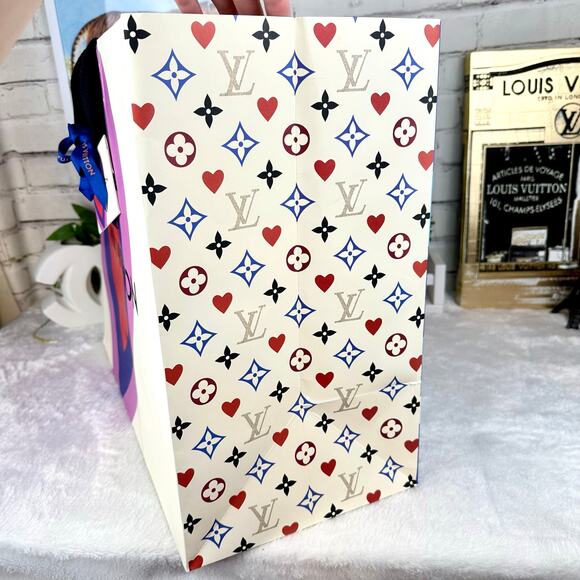 USING FOR CRAFTS NOW Louis Vuitton Xtra Large RARE Shopping Bag with gift note - Picture 6 of 15